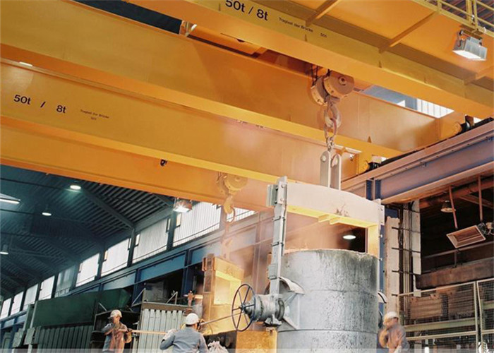 Foundry Ladle Casting Industrial Overhead Crane High Performance Double Girder